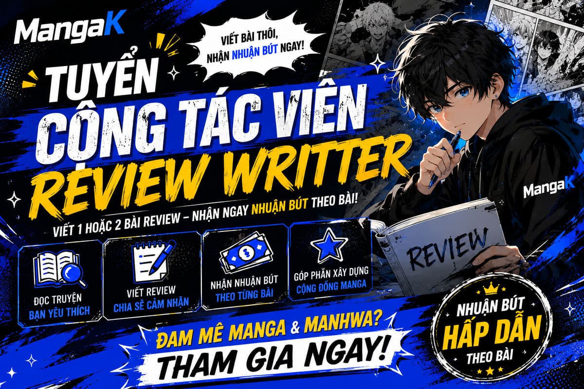 Ảnh bìa bài viết: TEMPLATE DÀN Ý BÀI REVIEW TRUYỆN TRANH - MangaK